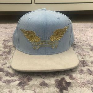 Robin’s Jeans Suede SnapBack hat